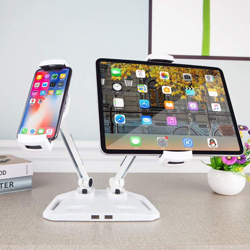 Dual Device Adjustable Tablet and Phone Stand