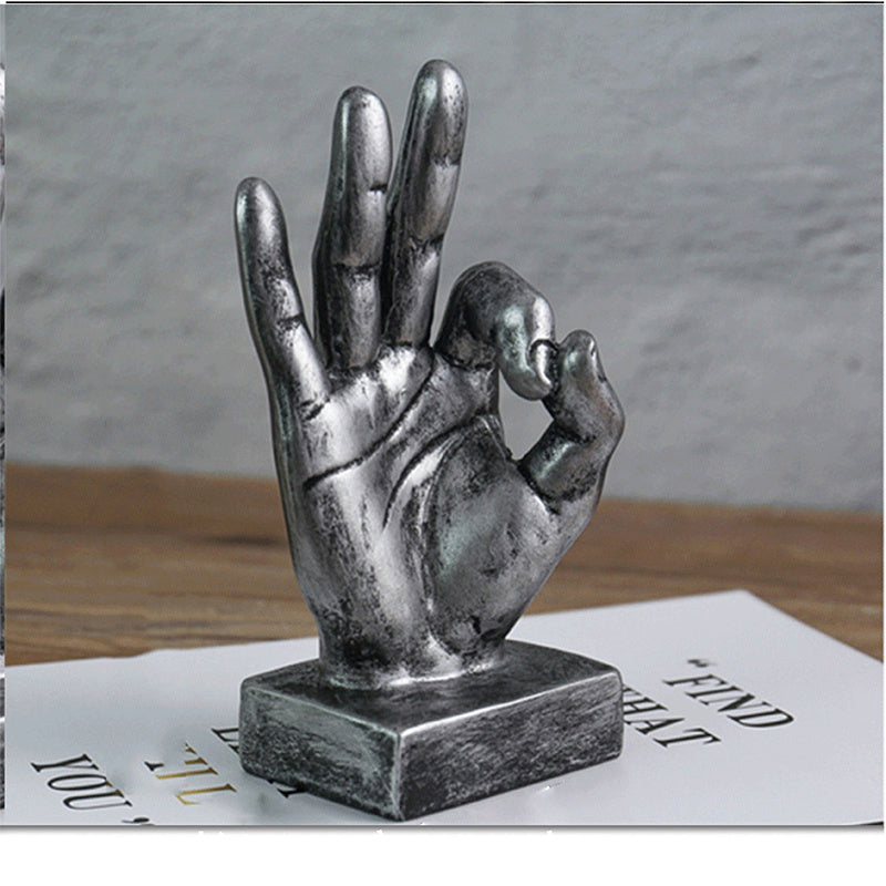 Hand Gesture Decorative Sculpture