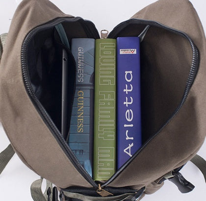 Durable Multi-Compartment Canvas Backpack