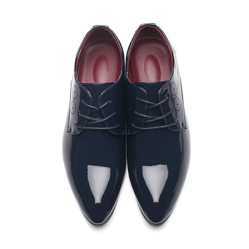 Elegant Men's Patent Leather Oxford Shoes