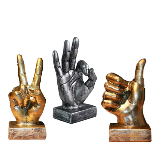 Hand Gesture Decorative Sculpture