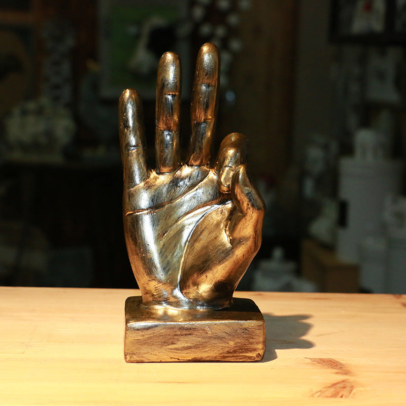 Hand Gesture Decorative Sculpture