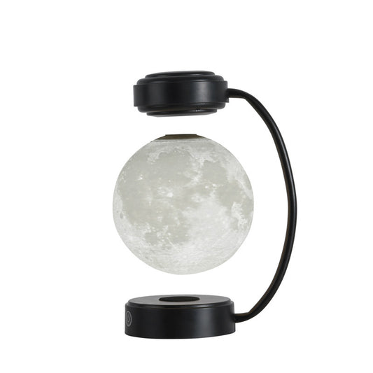 Levitating Moon Lamp with Magnetic Suspension