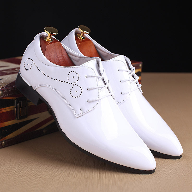 Elegant Men's Patent Leather Oxford Shoes