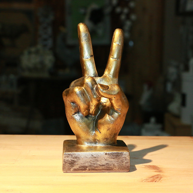 Hand Gesture Decorative Sculpture